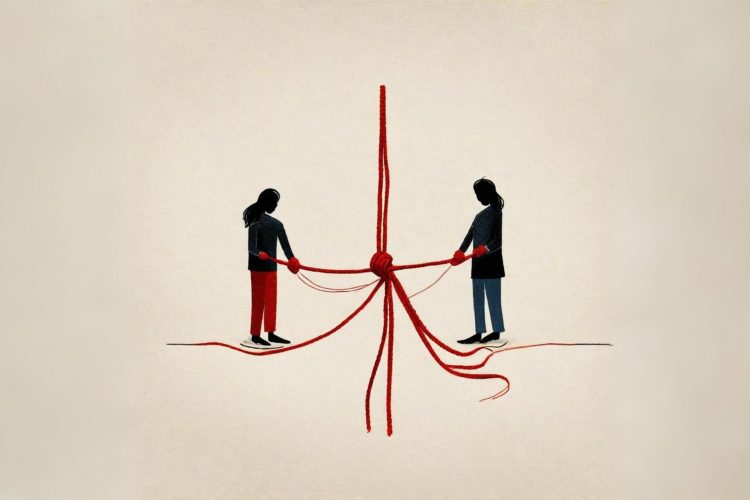 Two Figures on Tenuous Thread